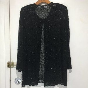 VINTAGE FASHION SEQUIN TALL JACKETS SIZE L